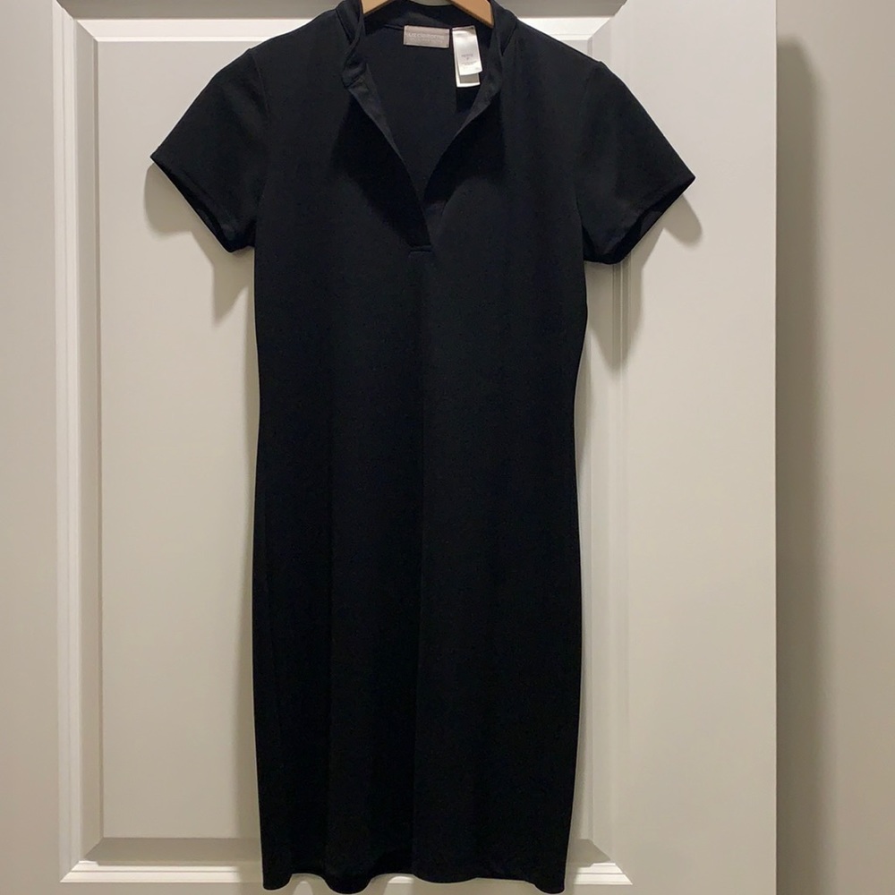 Liz Claiborne Black Professional Dress Mock Neck